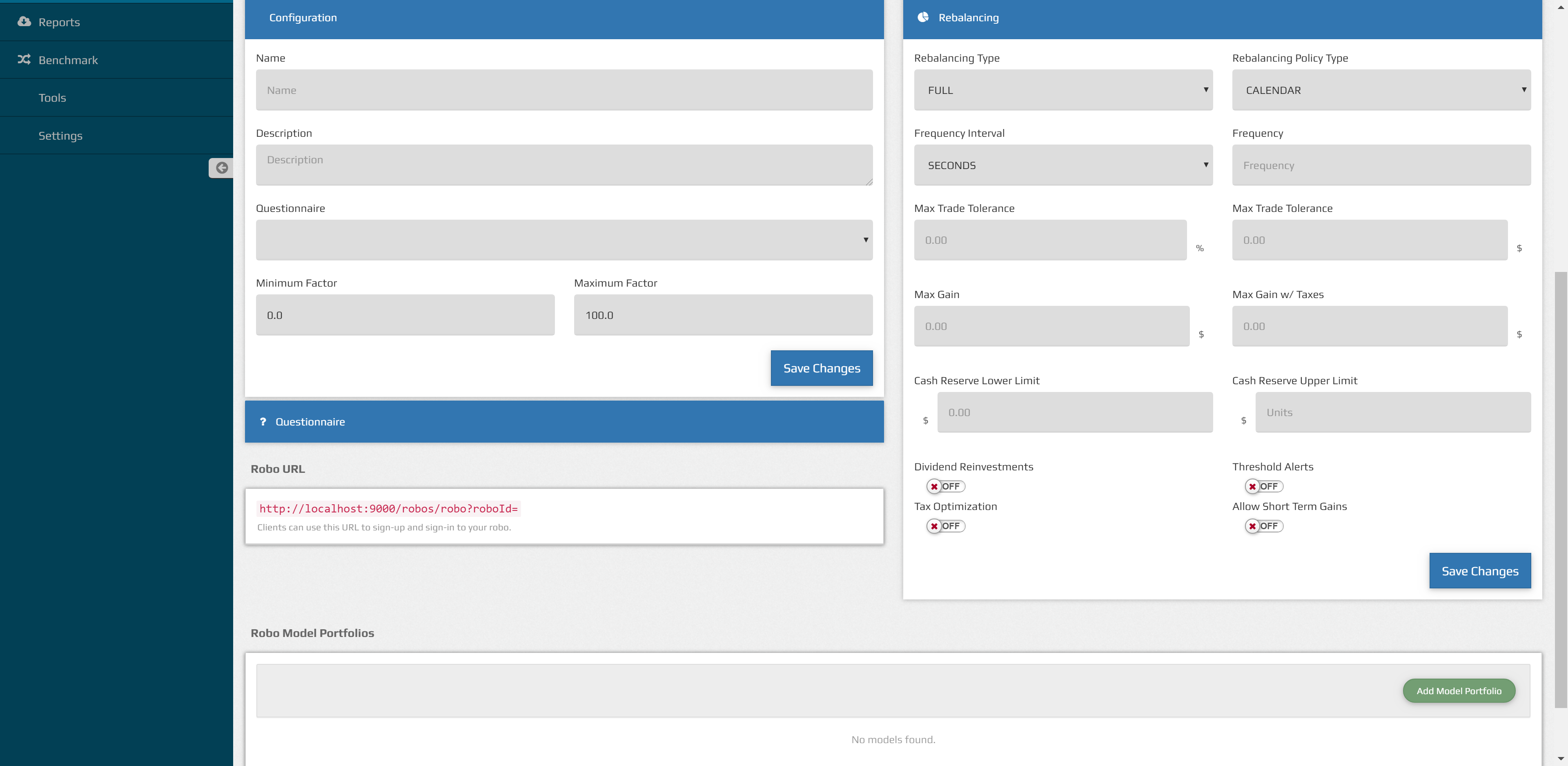 Portfolio Tracking & Planning